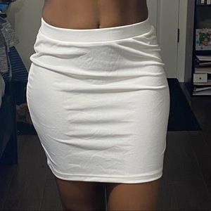 Matching white skirt